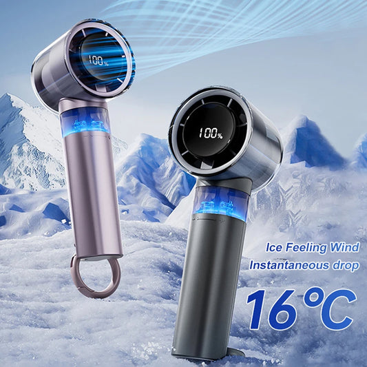 Mini ventilateur portatif avec affichage LED