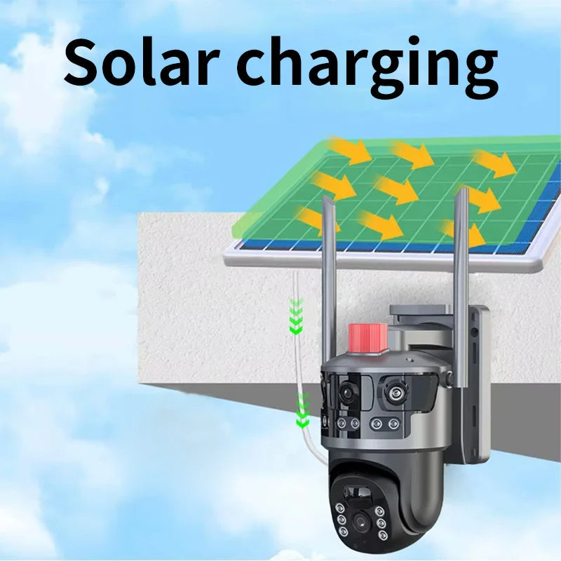 Caméra  de surveillance avec énergie solaire et puce
