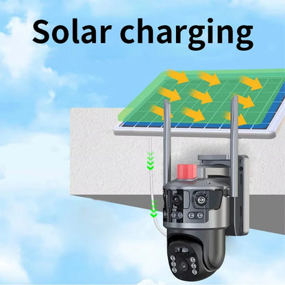 Caméra  de surveillance avec énergie solaire et puce
