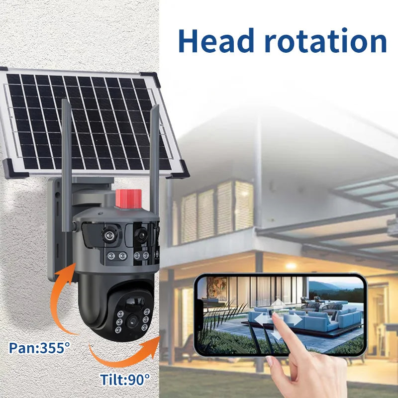 Caméra  de surveillance avec énergie solaire et puce