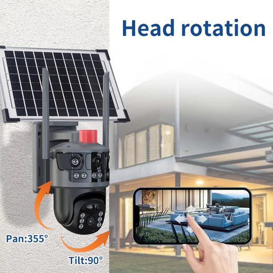 Caméra  de surveillance avec énergie solaire et puce