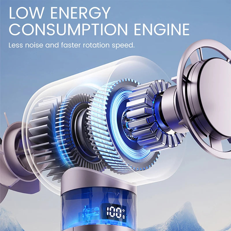 Mini ventilateur portatif avec affichage LED