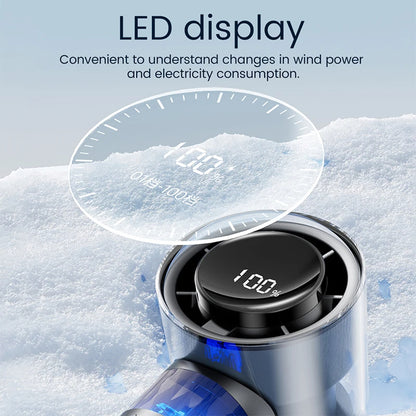 Mini ventilateur portatif avec affichage LED