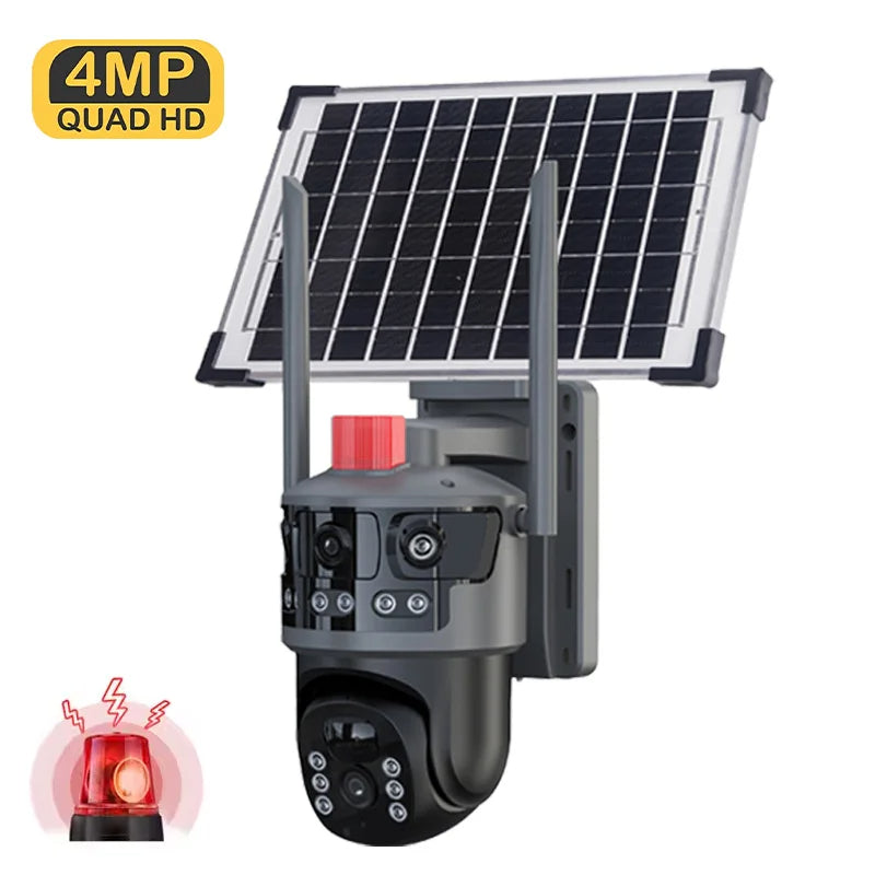 Caméra  de surveillance avec énergie solaire et puce