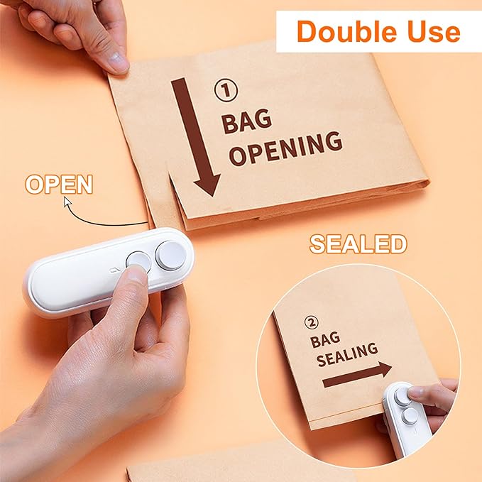 Mini Scelleur , 2 en 1 Scelleuse Thermique Manuel